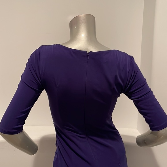 Donna Rocco New York Short Sleeve Sheath Dress Purple Size 2 - Picture 7 of 12